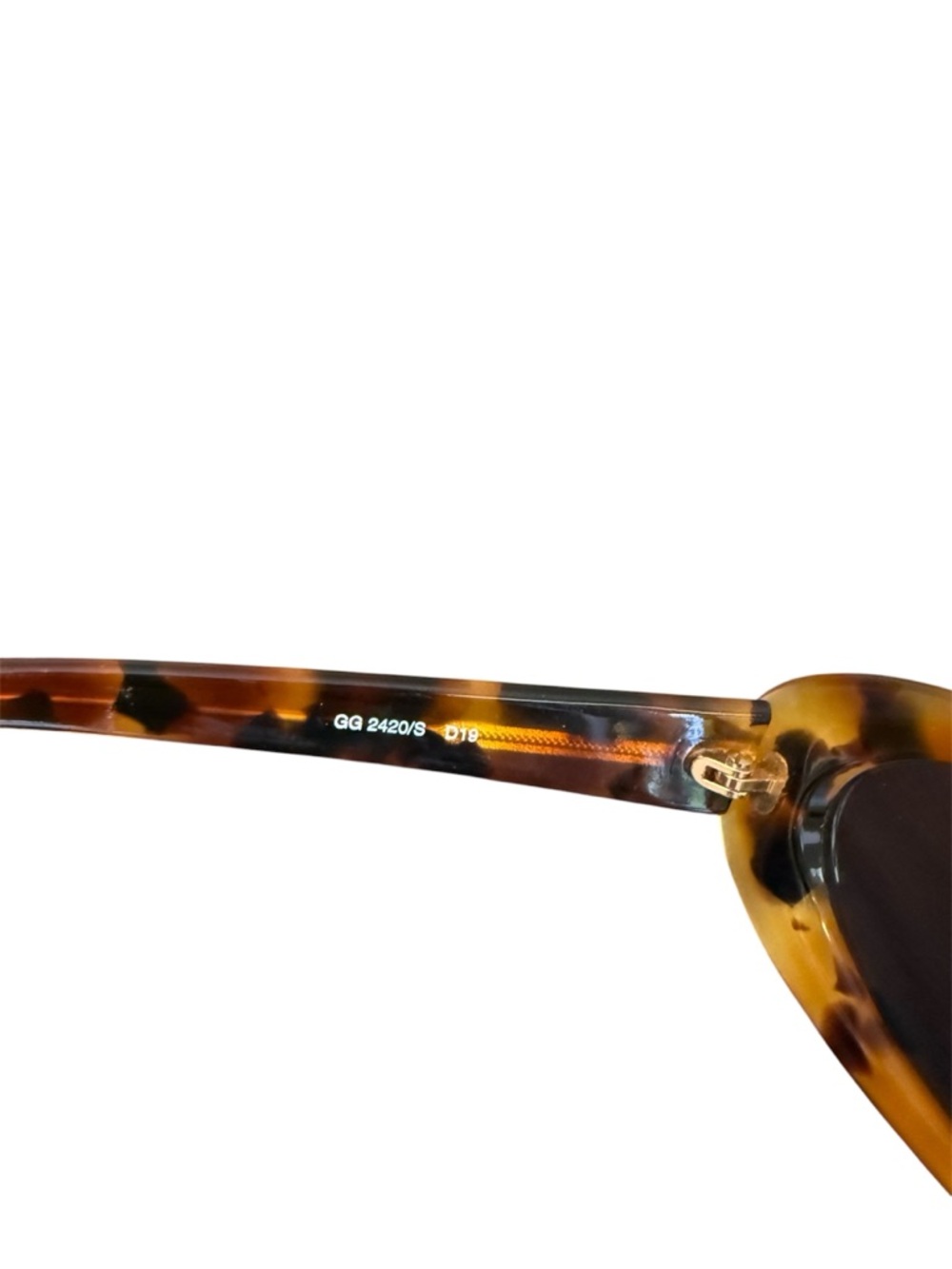 Vintage Tom Ford 1997 Gucci 2240/S Tortoiseshell Oval Sunglasses NWT - Picture 5 of 6